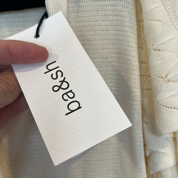 ba&sh Acacio Pointelle Knit Short Sleeve Cardigan NWT - Picture 6 of 9